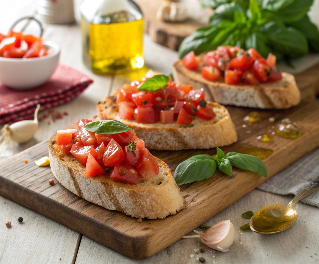 Bruschetta Like an Italian Nonna (Tomato & Basil Perfection)